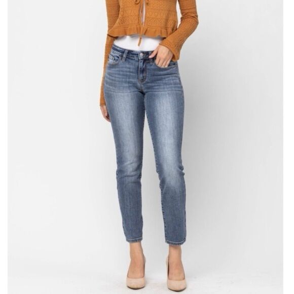 New Judy Blue Mid Rise Slim fit Ankle Jeans Sz 29/30 - Picture 1 of 8